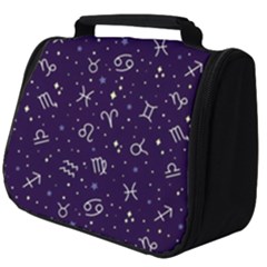 Zodiac Symbols Sign And Stars Pattern Seamless Pattern Full Print Travel Pouch (big)