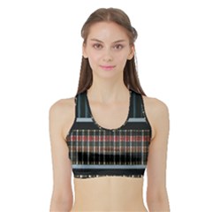 Books Bookshelf Library Education Sports Bra With Border by Grandong