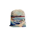 Wave Japanese Mount Fuji Drawstring Pouch (Small) View1