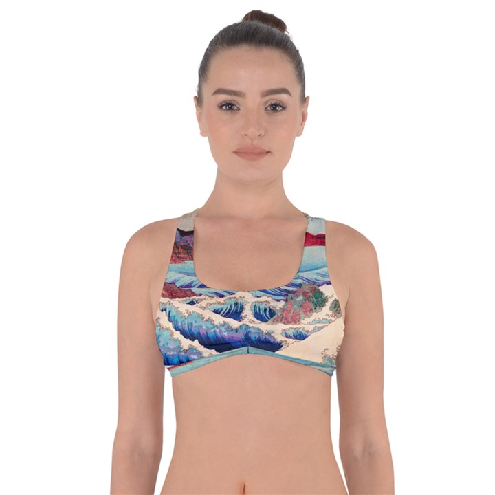 Wave Japanese Mount Fuji Got No Strings Sports Bra