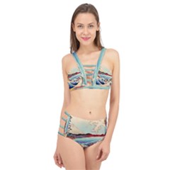 Wave Japanese Mount Fuji Cage Up Bikini Set by Grandong