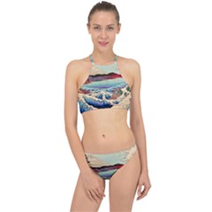 Wave Japanese Mount Fuji Halter Bikini Set by Grandong