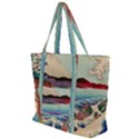 Wave Japanese Mount Fuji Zip Up Canvas Bag View1