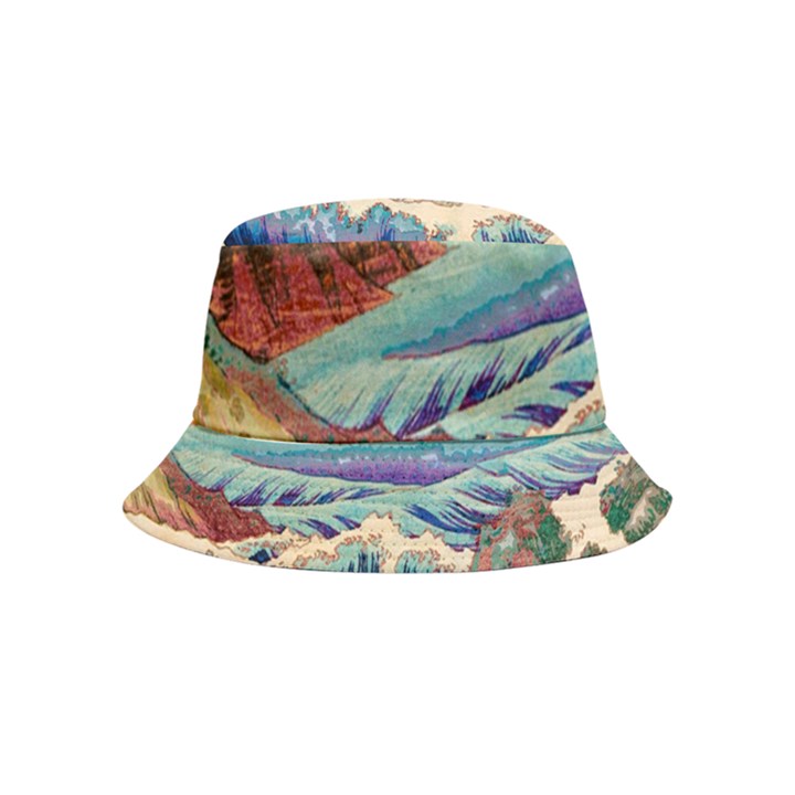 Wave Japanese Mount Fuji Bucket Hat (Kids)