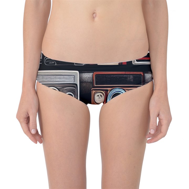 Retro Cameras Old Vintage Antique Classic Bikini Bottoms