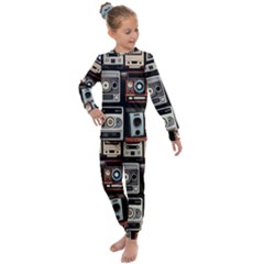 Retro Cameras Old Vintage Antique Kids  Long Sleeve Set  by Grandong