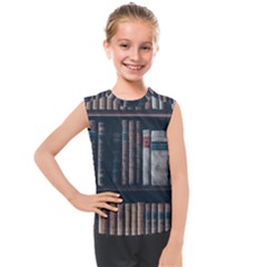 Aged Bookcase Books Bookshelves Kids  Mesh Tank Top by Grandong