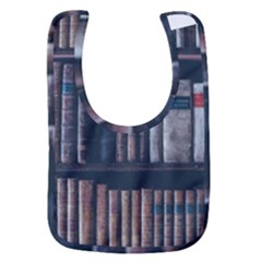 Aged Bookcase Books Bookshelves Baby Bib by Grandong