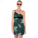 Foliage One Shoulder Ring Trim Bodycon Dress View1