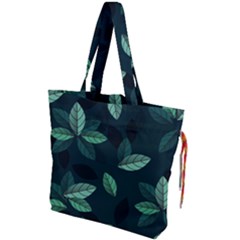 Foliage Drawstring Tote Bag