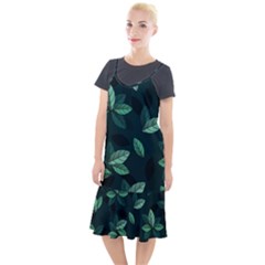 Foliage Camis Fishtail Dress