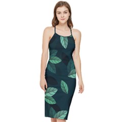 Foliage Bodycon Cross Back Summer Dress by HermanTelo