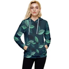 Foliage Women s Lightweight Drawstring Hoodie