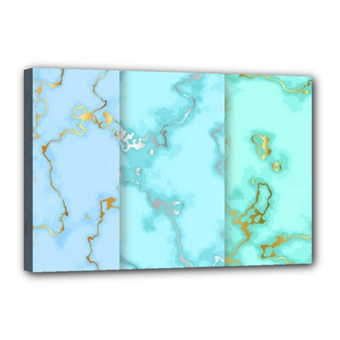 Background Marble Set Canvas 18  X 12  (stretched) by Ndabl3x