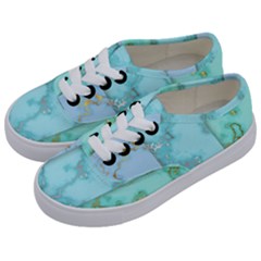 Background Marble Set Kids  Classic Low Top Sneakers by Ndabl3x