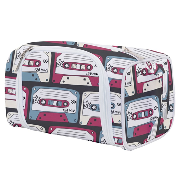 Music Symbols Rock Music Seamless Pattern Toiletries Pouch