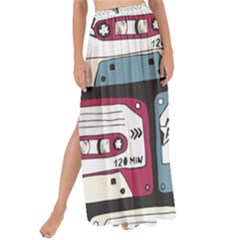 Music Symbols Rock Music Seamless Pattern Maxi Chiffon Tie-up Sarong by Ndabl3x