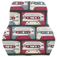 Music Symbols Rock Music Seamless Pattern Car Seat Back Cushion 