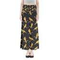 Background With Golden Birds Full Length Maxi Skirt View1