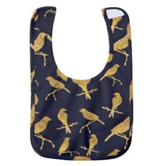 Background With Golden Birds Baby Bib by Ndabl3x