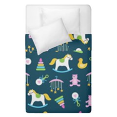 Cute Babies Toys Seamless Pattern Duvet Cover Double Side (single Size) by Ndabl3x