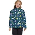 Cute Babies Toys Seamless Pattern Kids  Puffer Bubble Jacket Coat View1