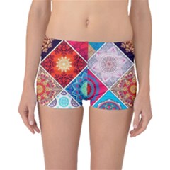 Mandala Pattern Boyleg Bikini Bottoms by Ndabl3x