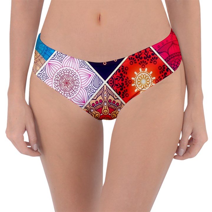 Mandala Pattern Reversible Classic Bikini Bottoms