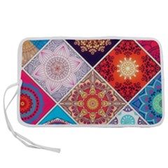 Mandala Pattern Pen Storage Case (l) by Ndabl3x