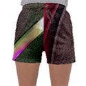 Abstract Curve Pattern Red Sleepwear Shorts View1