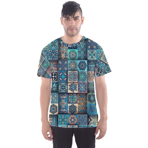 Texture Pattern Abstract Colorful Digital Art Men s Sport Mesh T-shirt by Ndabl3x