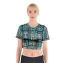 Texture Pattern Abstract Colorful Digital Art Cotton Crop Top View1