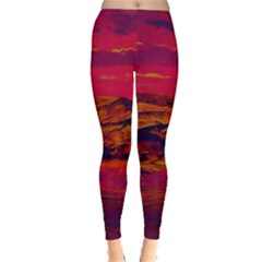 Time Wind Polishpattern Architecture Building City Cityscape Nature Pop-art Pop Surrealism  Retrowave Everyday Leggings  by Cemarart