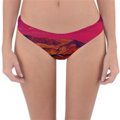 Time Wind Polishpattern Architecture Building City Cityscape Nature Pop-art Pop Surrealism  Retrowave Reversible Hipster Bikini Bottoms by Cemarart