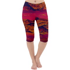 Time Wind Polishpattern Architecture Building City Cityscape Nature Pop-art Pop Surrealism  Retrowave Lightweight Velour Cropped Yoga Leggings