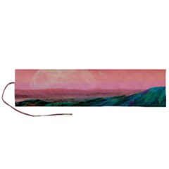 Unicorn Valley Aesthetic Clouds Landscape Mountain Nature Pop Art Surrealism Retrowave Roll Up Canvas Pencil Holder (l) by Cemarart