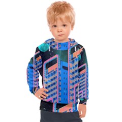 Fantasy City Architecture Building Cityscape Kids  Hooded Pullover