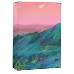 Unicorn Valley Aesthetic Clouds Landscape Mountain Nature Pop Art Surrealism Retrowave Playing Cards Single Design (rectangle) With Custom Box by Cemarart