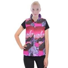 Late Night Feelings Aesthetic Clouds Color Manipulation Landscape Mountain Nature Surrealism Psicode Women s Button Up Vest by Cemarart