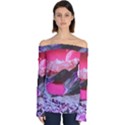 Late Night Feelings Aesthetic Clouds Color Manipulation Landscape Mountain Nature Surrealism Psicode Off Shoulder Long Sleeve Top View1