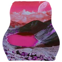 Late Night Feelings Aesthetic Clouds Color Manipulation Landscape Mountain Nature Surrealism Psicode Car Seat Velour Cushion  by Cemarart