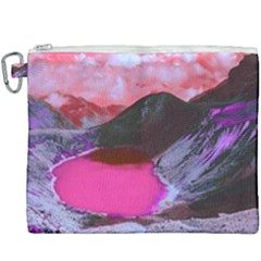 Late Night Feelings Aesthetic Clouds Color Manipulation Landscape Mountain Nature Surrealism Psicode Canvas Cosmetic Bag (xxxl) by Cemarart