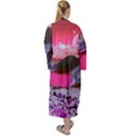 Late Night Feelings Aesthetic Clouds Color Manipulation Landscape Mountain Nature Surrealism Psicode Maxi Velvet Kimono View2