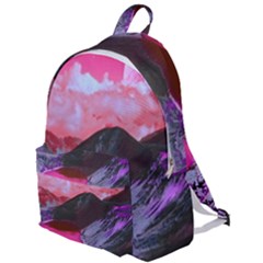 Late Night Feelings Aesthetic Clouds Color Manipulation Landscape Mountain Nature Surrealism Psicode The Plain Backpack by Cemarart