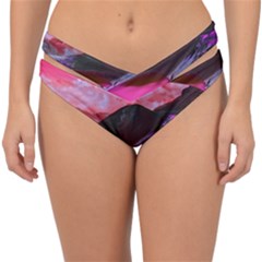 Late Night Feelings Aesthetic Clouds Color Manipulation Landscape Mountain Nature Surrealism Psicode Double Strap Halter Bikini Bottoms by Cemarart