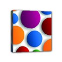 Abstract Dots Colorful Mini Canvas 4  x 4  (Stretched) View1