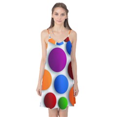 Abstract Dots Colorful Camis Nightgown  by nateshop