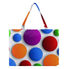 Abstract Dots Colorful Medium Tote Bag by nateshop