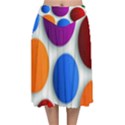 Abstract Dots Colorful Velvet Flared Midi Skirt View1