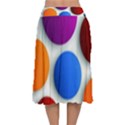 Abstract Dots Colorful Velvet Flared Midi Skirt View2